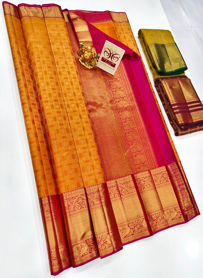 KANCHIPURAM PURE WEDDING SILK SAREES ( PRE ORDER)