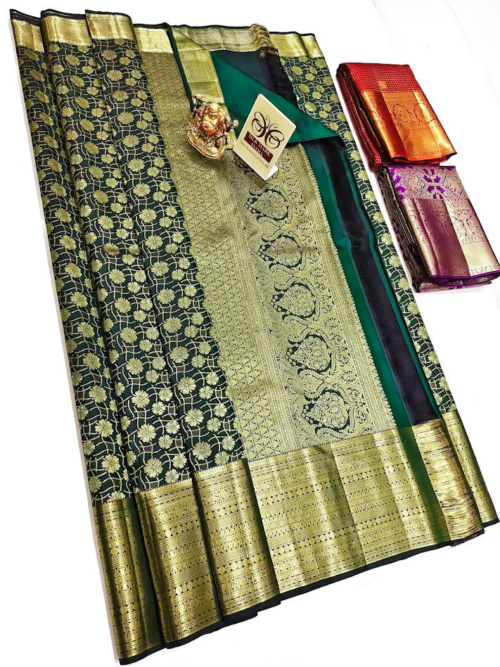 KANCHIPURAM PURE WEDDING SILK SAREES