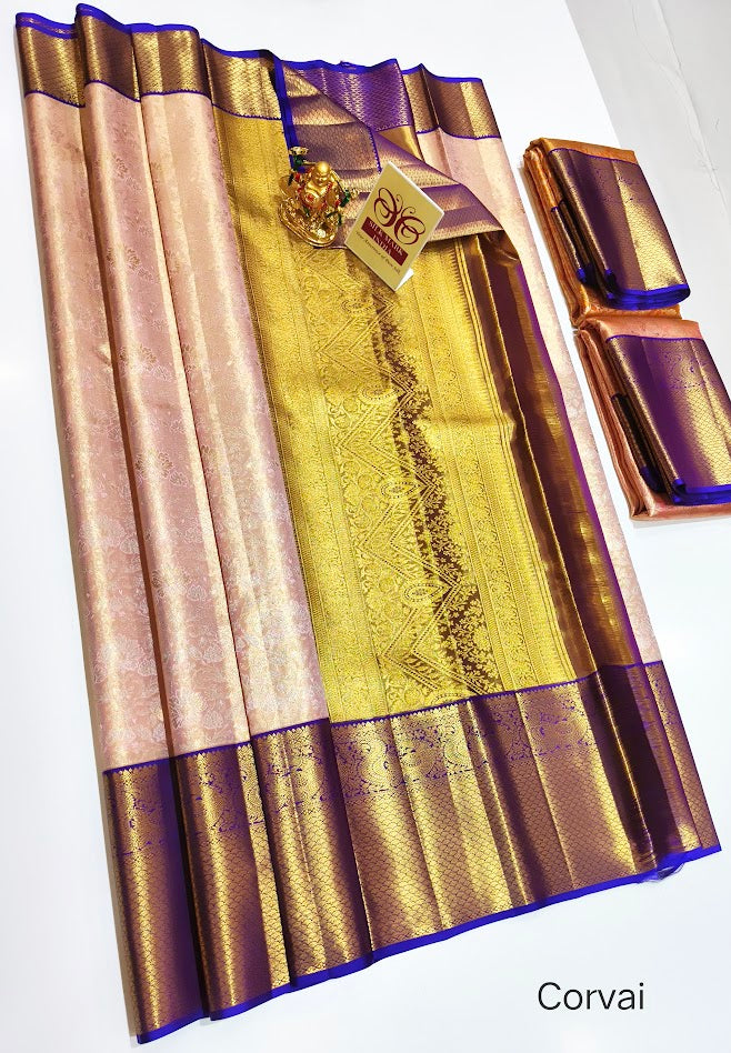 KANCHIPURAM PURE WEDDING SILK SAREES ( PRE ORDER)