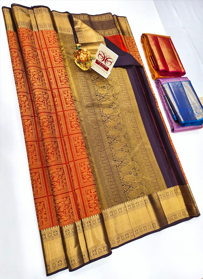 KANCHIPURAM PURE WEDDING SILK SAREES (PRE ORDER)